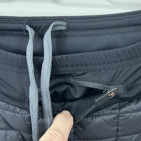 LITTLE DONKEY ANDY Skirt M Black Quilted Active Mini Skirt Zip Pocket Stretch - Picture 3 of 11